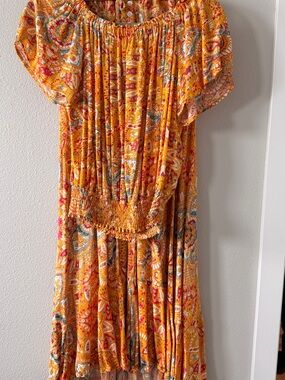 Boho Paisley 2 Piece Set Cynthia Rowley Top M Rachel Zoe Skirt S
